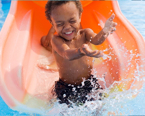 Éveil et jardin aquatique toboggan