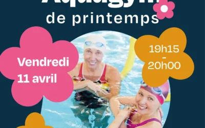 Venez participer à l’Aquagym de Printemps !