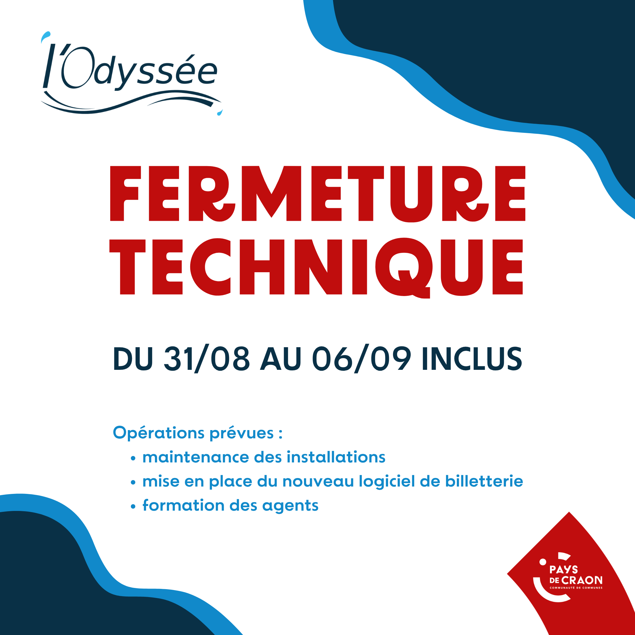Fermeture exceptionnelle